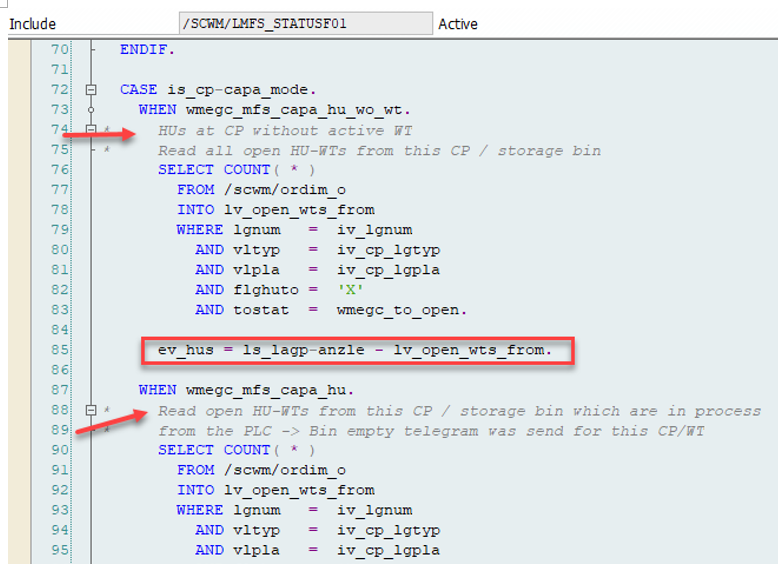 SAP EWM MFS Layout-oriented storage control_11